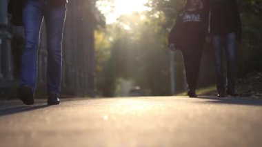 Ukrayna, Kiev Eylül 2018 yolda insanlar gider