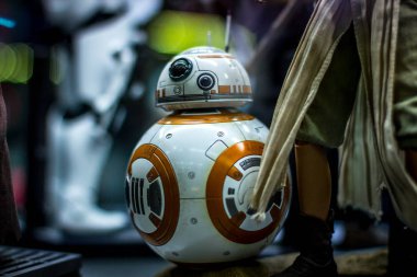 Kiev, Ukrayna-Temmuz 22, 2017: film Star Wars oyuncak heykeli