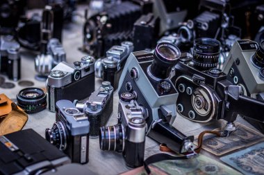 eski Vintage Sovyet fotoğraf ve video kamera