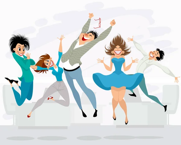 ofiste mutlu insanlar