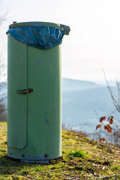 Garbage Can in the nature