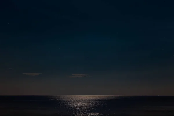 Night Sky Smooth Sea — Stock Photo, Image