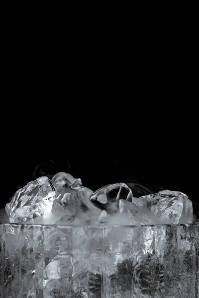 Crystal Bucket Ice Dark Background — Stock Photo, Image