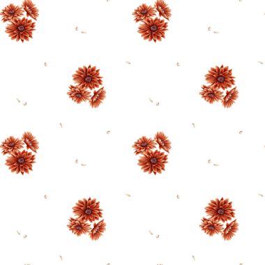 Parlak sonbahar çiçekleriyle kusursuz çiçek deseni. Tekstil, ambalaj, hatıra defteri, dekor ve mevsimlik tasarımlar için.