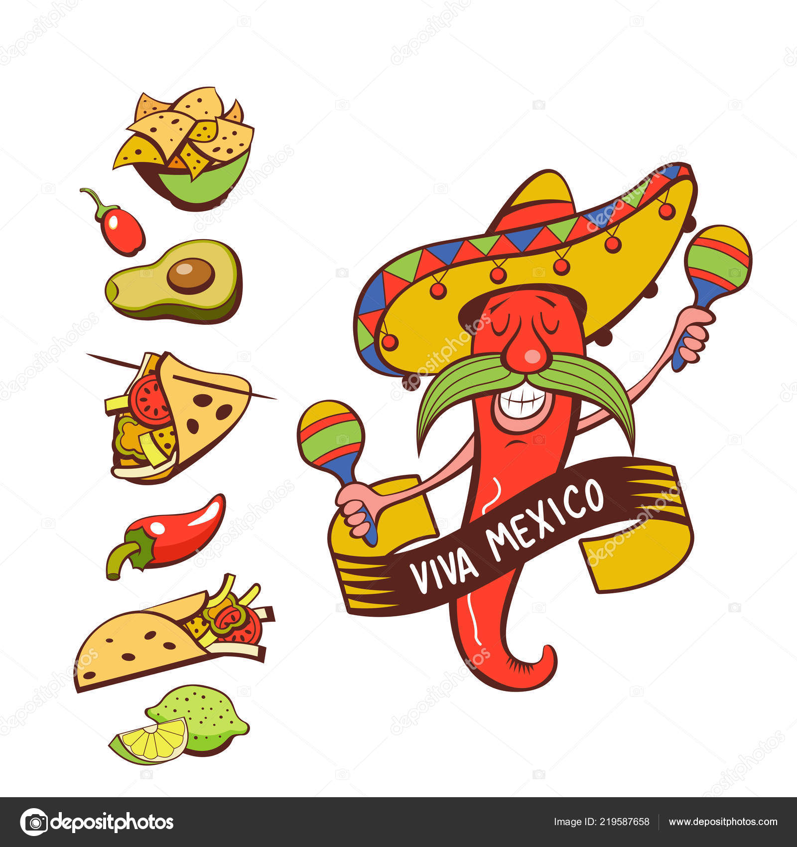 253 ilustraciones de stock de Antojitos mexicanos | Depositphotos®