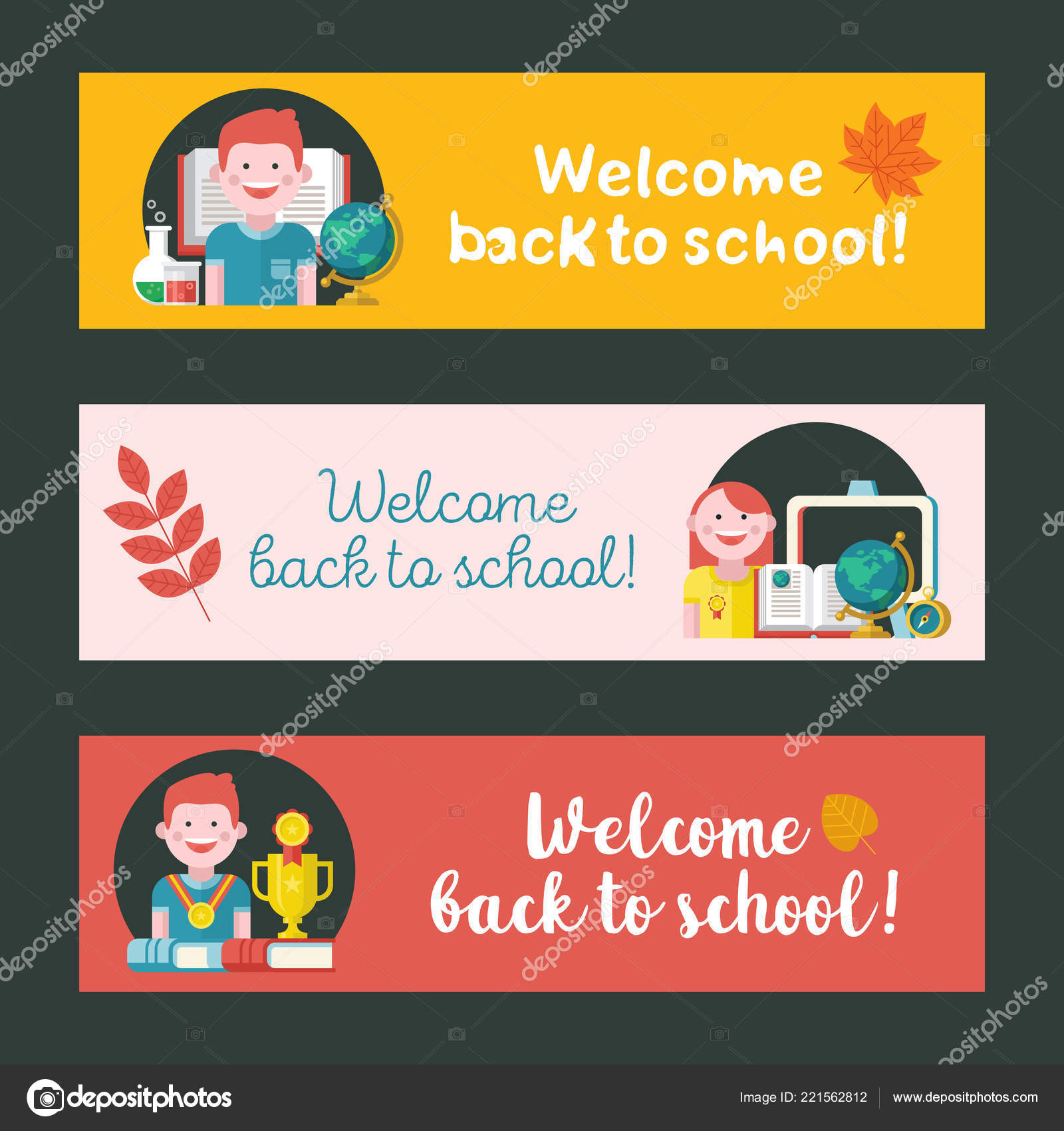 Welcome Back School Vector Emblem Clipart Theme School Education Colorful Vector Image By C Katedemianov Vector Stock Welcome Back School Vector Emblem Clipart Theme School Education Colorful Vector Image By C Katedemianov Vector Stock