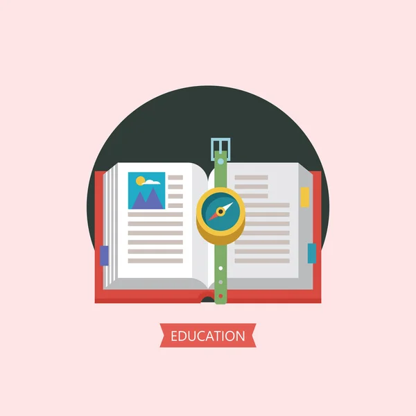 Bienvenido Nuevo Escuela Emblema Vectorial Clipart Sobre Tema Escuela Educación — Vector de stock