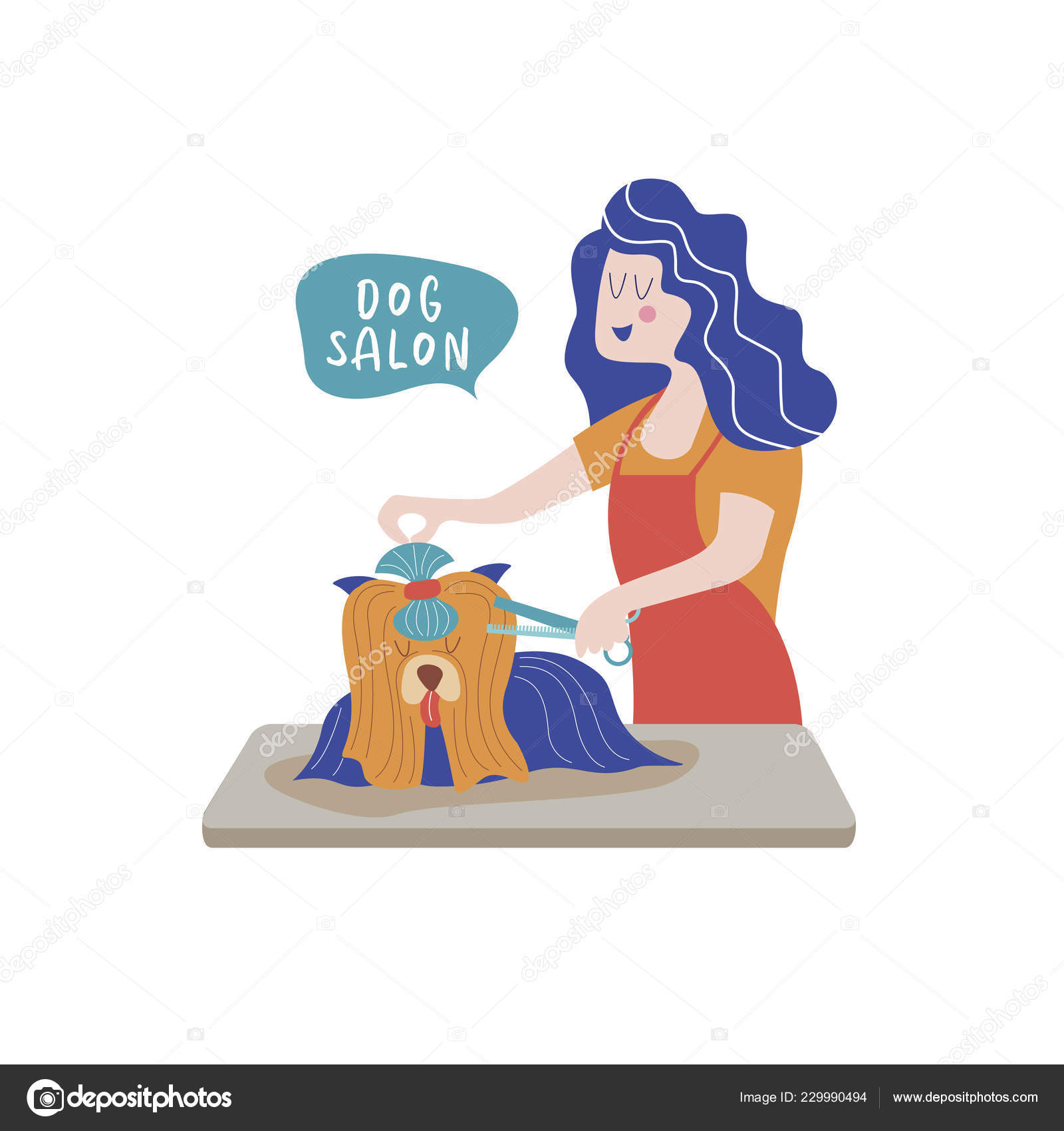 Cute Dog Haircuts Cute Dog Groomer Salon Woman Makes Haircut Dog
