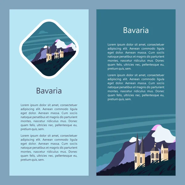 Bavière. Illustration vectorielle . — Image vectorielle