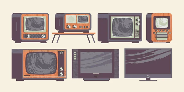 21 noiembrie este ziua mondială a televiziunii. Ilustrație vectorială în retro — Fotografie de stoc gratuită