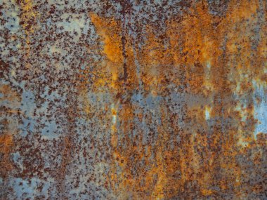 Paslı kırmızı demirin arka arka planı
