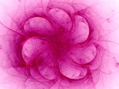 Mor Soyut Fraktal arka plan 3d render illüstrasyon