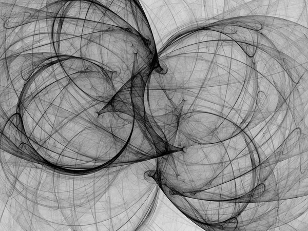 siyah ve beyaz Soyut Fraktal arka plan 3d render illüstrasyon