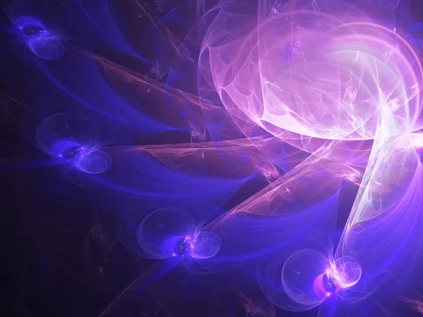 Purple Abstract Fractal Background Rendering Illustration — Stock Photo, Image