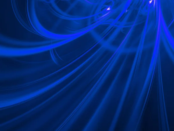 Blaue Abstrakte Fraktale Hintergrund Darstellung — Stockfoto