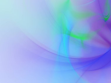 Mavi Soyut Fraktal arka plan 3d render illüstrasyon