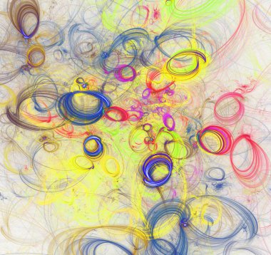 Mor Soyut Fraktal arka plan 3d render illüstrasyon