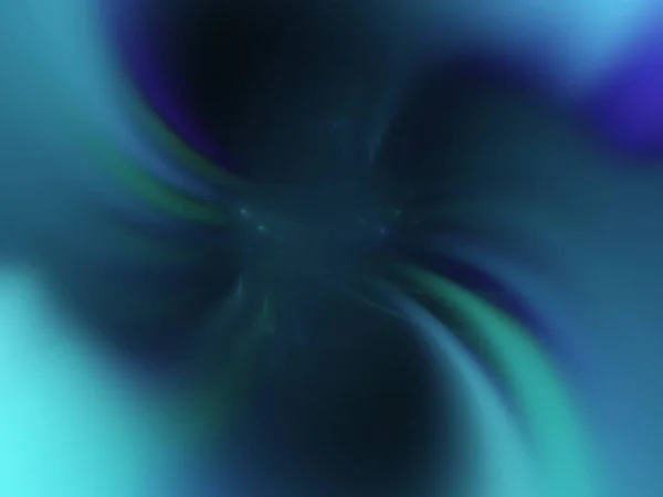 Azul Abstrato Fractal Fundo Renderização Ilustração — Fotografia de Stock