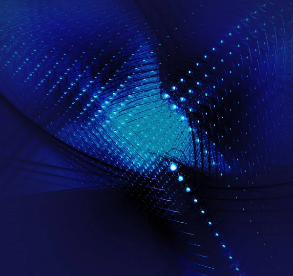 Mavi Soyut Fraktal arka plan 3d render illüstrasyon