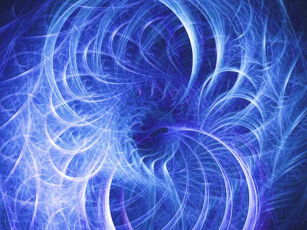 Blue Abstract Fractal Background Rendering Illustration — Stock Photo, Image