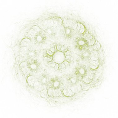 sarı Soyut Fraktal arka plan 3d render illüstrasyon