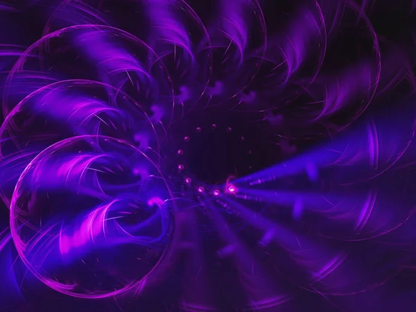 purple abstract fractal background 3d rendering illustration