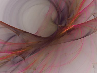 Kırmızı Soyut Fraktal arka plan 3d render illüstrasyon