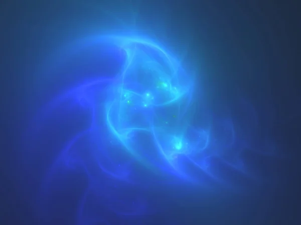 Голубой Абстрактный Фрактальный Фон — стоковое фото