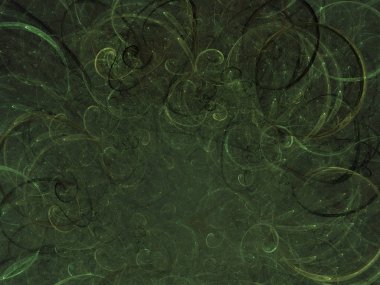 siyah ve beyaz Soyut Fraktal arka plan 3d render illüstrasyon