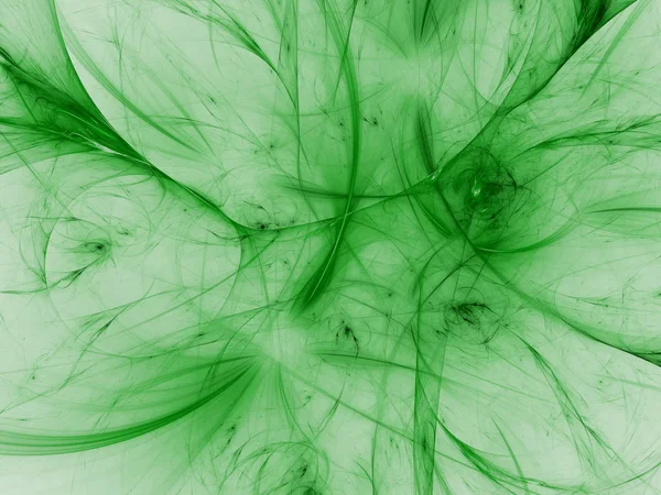 Зелений Абстрактний Фрактальний Фон Ілюстрація Рендеринга — стокове фото