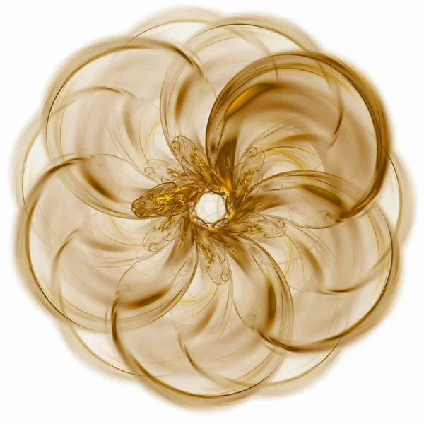 sarı Soyut Fraktal arka plan 3d render illüstrasyon