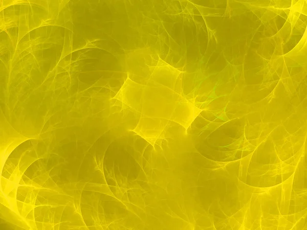 Sarı Soyut Fraktal Arka Plan Render Illüstrasyon — Stok fotoğraf