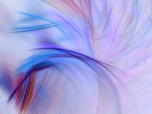 Azul Abstrato Fractal Fundo Renderização Ilustração — Fotografia de Stock