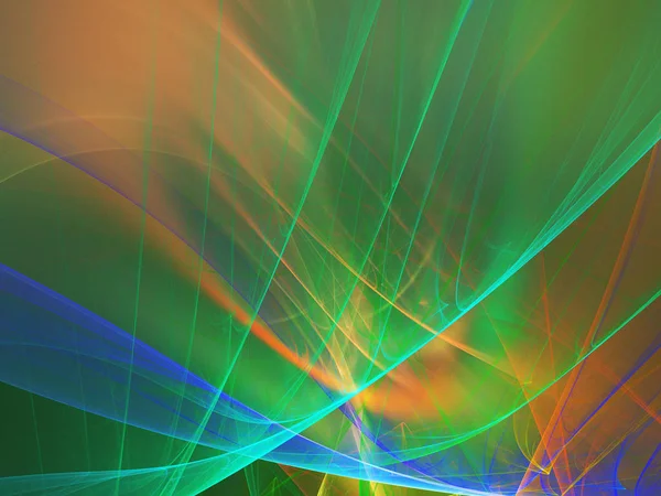 Regenboog Abstracte Fractal Achtergrond Rendering Illustratie — Stockfoto