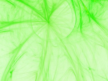 yeşil Soyut Fraktal arka plan 3d render illüstrasyon