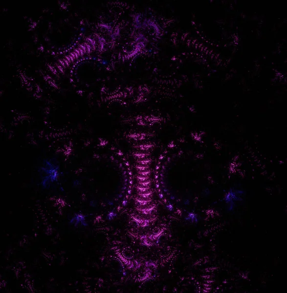 Μωβ Αφηρημένη Fractal Φόντο Εικόνα Rendering — Φωτογραφία Αρχείου