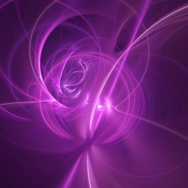 Mor Soyut Fraktal arka plan 3d render illüstrasyon