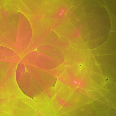 sarı Soyut Fraktal arka plan 3d render illüstrasyon