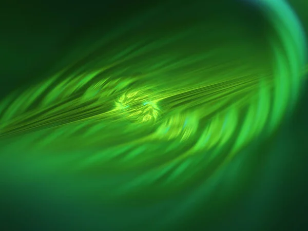 Verde Abstrato Fractal Fundo Renderização Ilustração — Fotografia de Stock