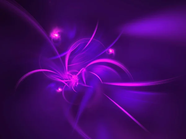 Fondo Fractal Abstracto Púrpura Representación Ilustración — Foto de Stock