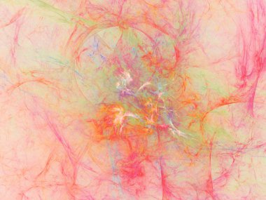 Kırmızı Soyut Fraktal arka plan 3d render illüstrasyon