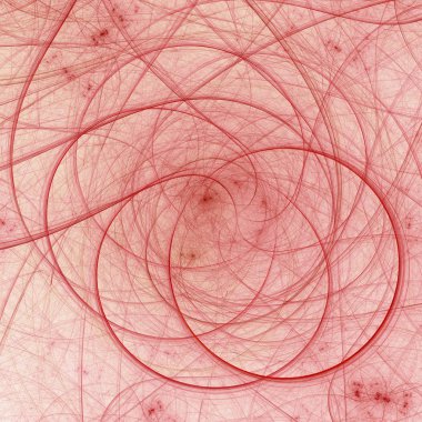 Kırmızı Soyut Fraktal arka plan 3d render illüstrasyon