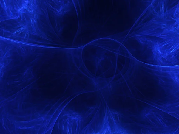 Fondo Fractal Abstracto Azul Representación Ilustración — Foto de Stock