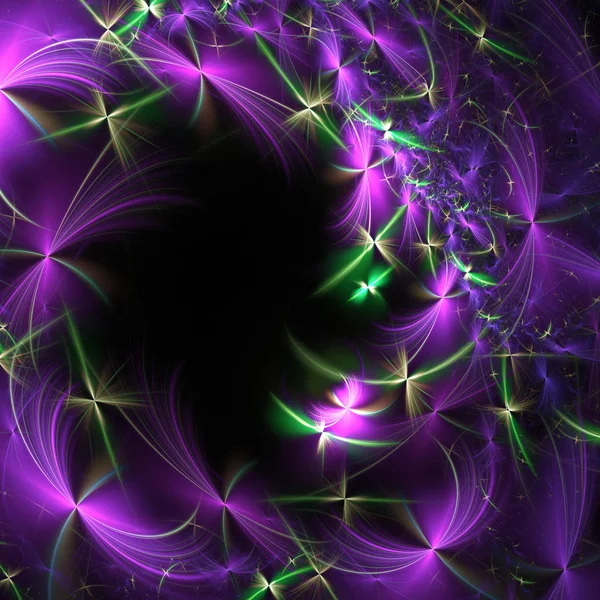 purple abstract fractal background 3d rendering illustration