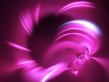 Mor Soyut Fraktal arka plan 3d render illüstrasyon