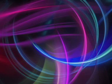 Mor Soyut Fraktal arka plan 3d render illüstrasyon