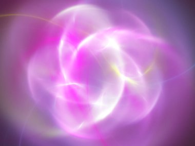 Mor Soyut Fraktal arka plan 3d render illüstrasyon