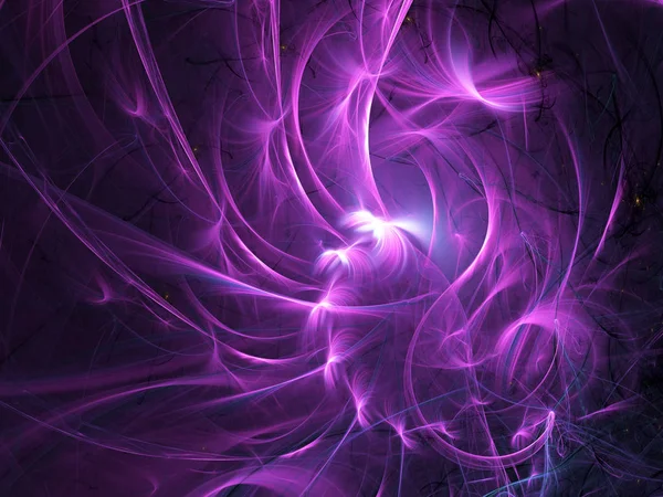 Mor Soyut Fraktal arka plan 3d render illüstrasyon