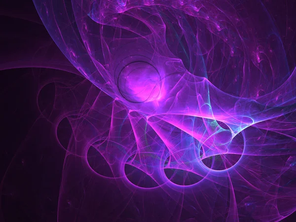 Mor Soyut Fraktal arka plan 3d render illüstrasyon