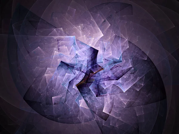 purple abstract fractal background 3d rendering illustration